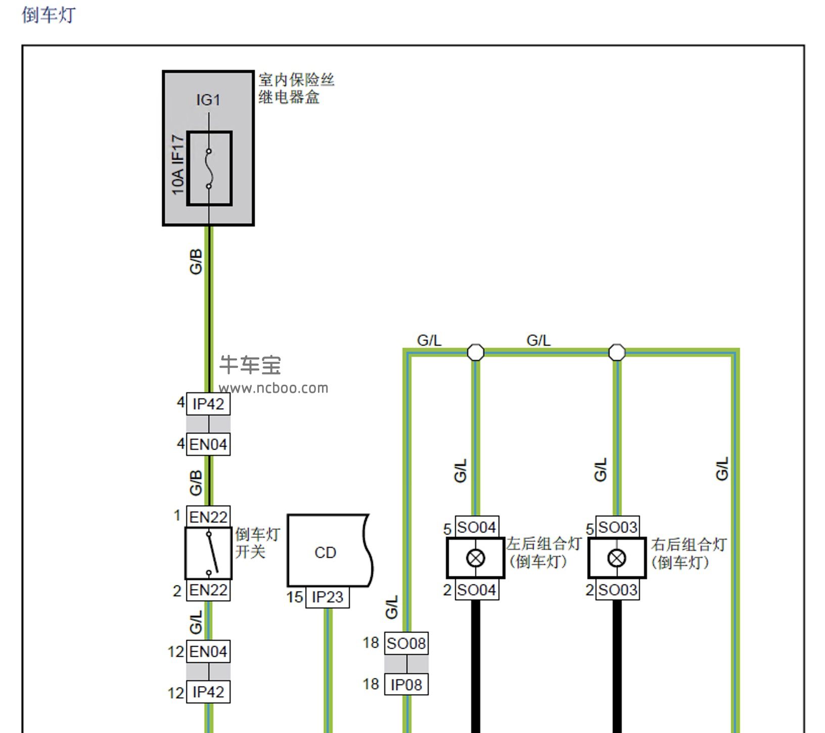 豪运车保险丝控制图纸图片