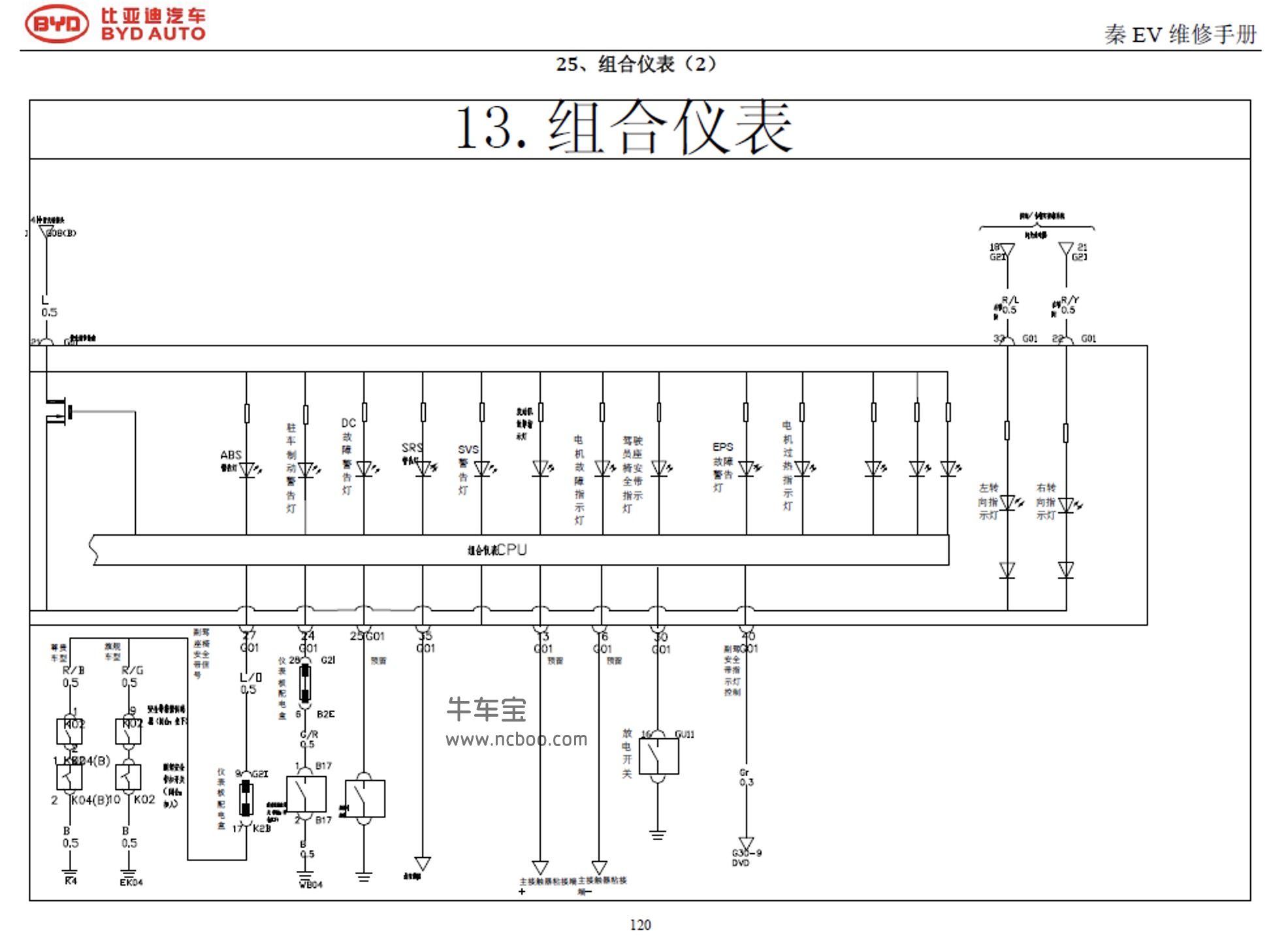 跃迪电动汽车电路图图片