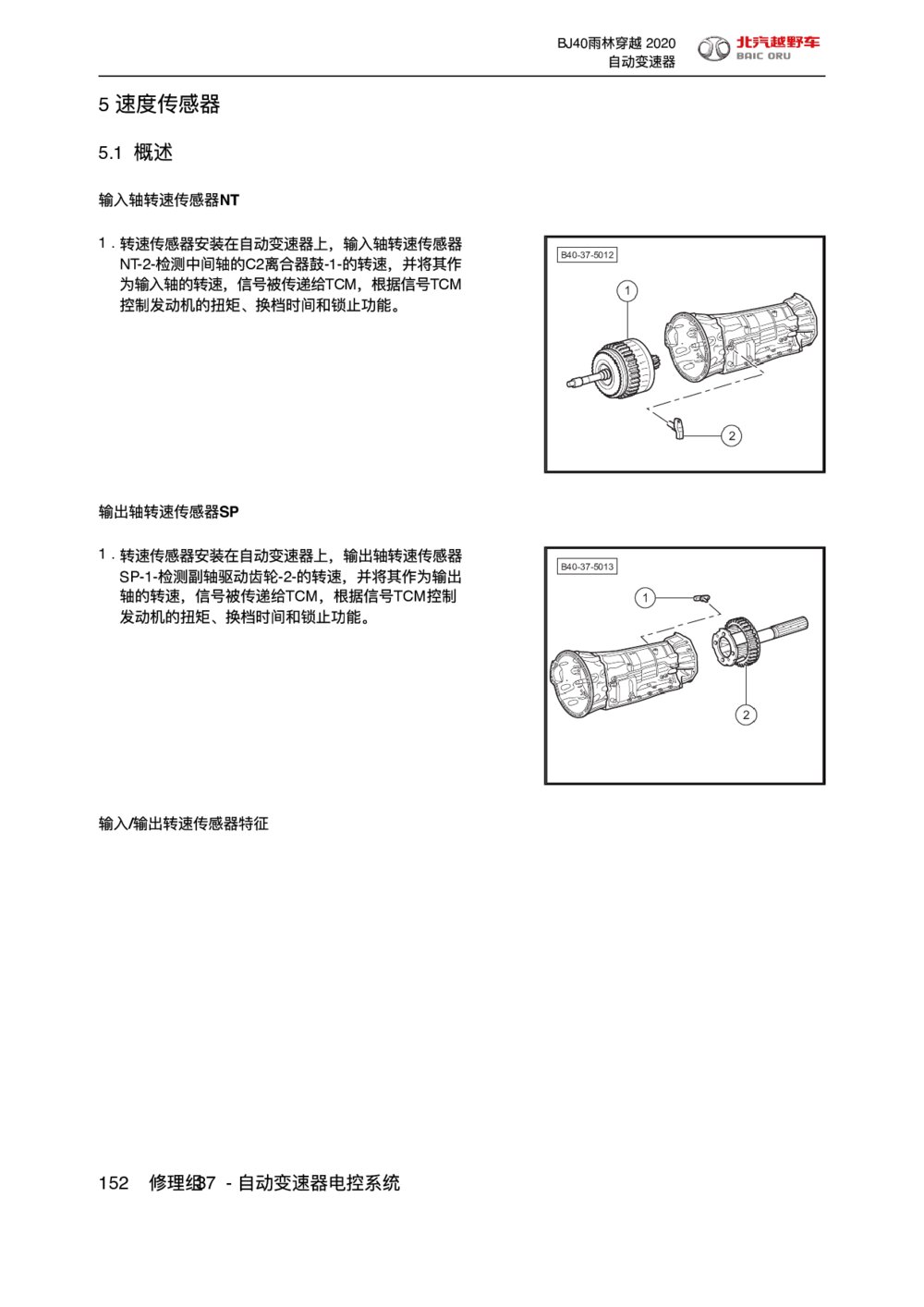 2020款北京BJ40速度传感器（雨林穿越版）1