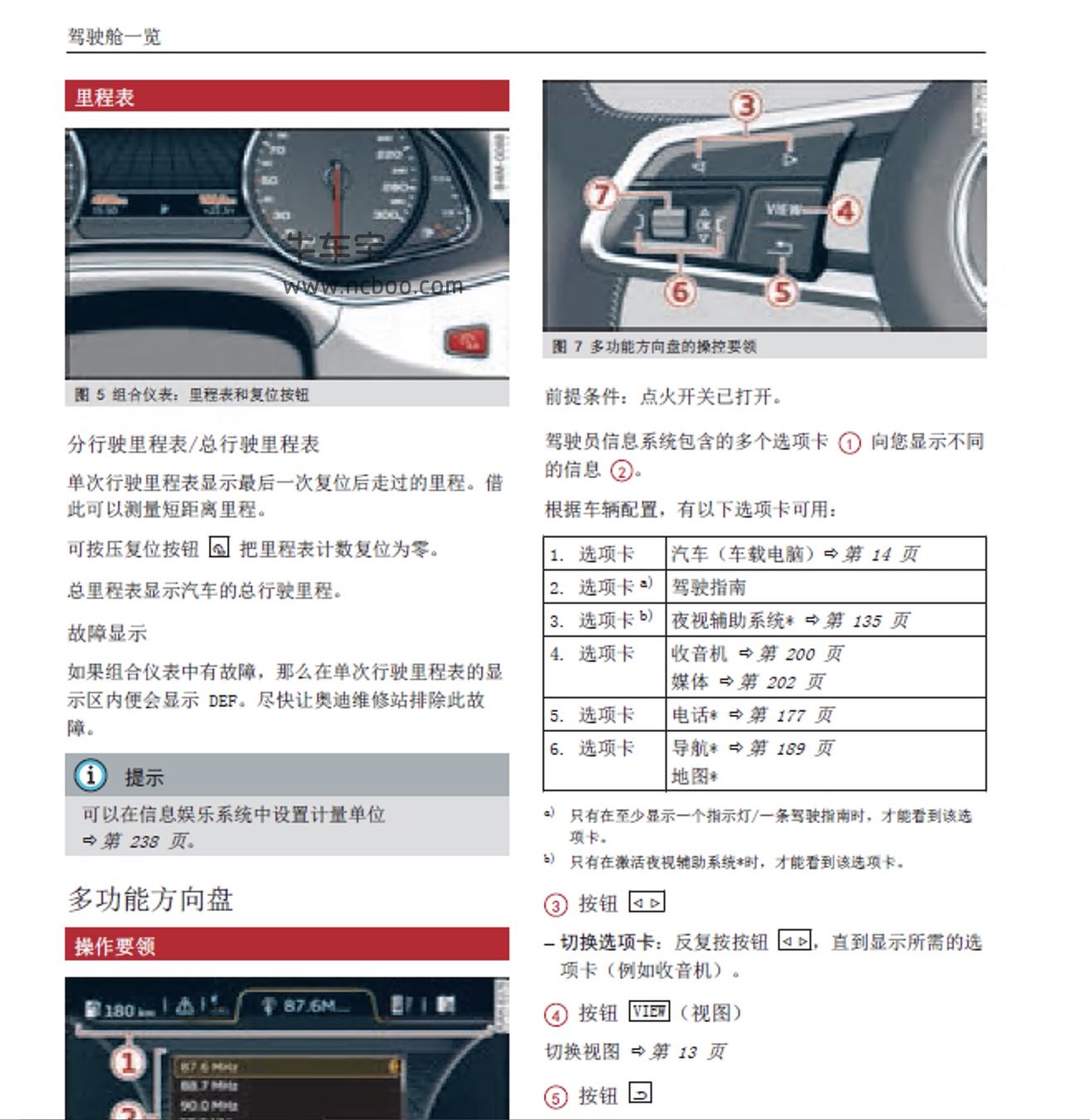 新款奥迪q7中控详解图片